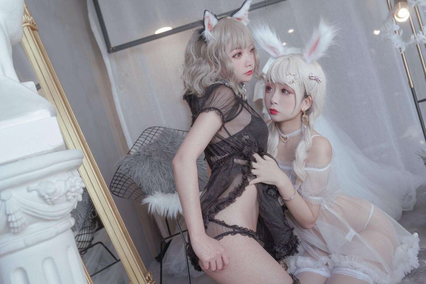 日奈娇 NO.004 猫与兔 [60P]插图2
